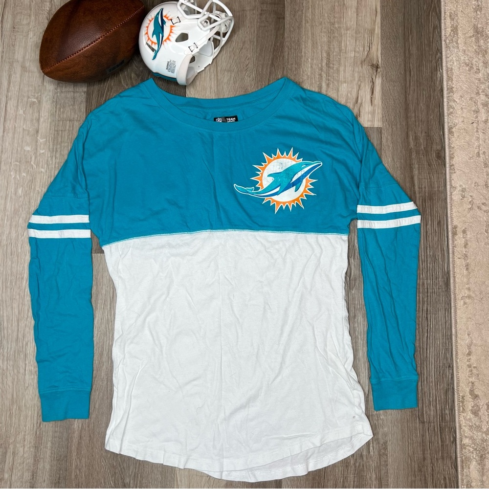 SOLD on Mercari || Women’s Miami Dolphins Long Sleeve Billboard Shirt
